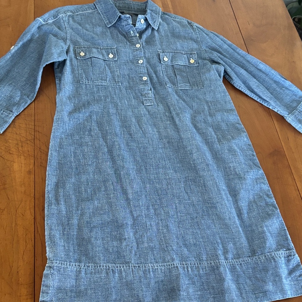 Tommy Bahama Blue Denim Long Sleeve Dress